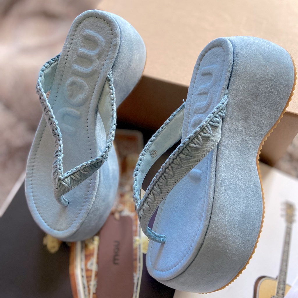 Anthropologie X Mou Chunky Flip-Flop Sandals